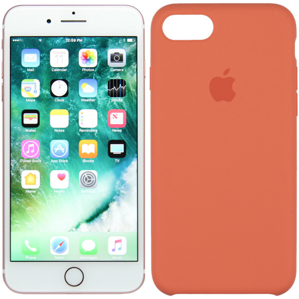 

Чехол силиконовый оригинальный для iPhone 7 /8 Spicy Orange (24022)