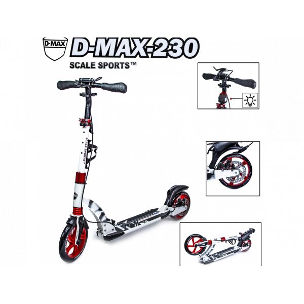 

Cамокат двухколесный Scale Sports. D-Max-230 дисковый тормоз белый