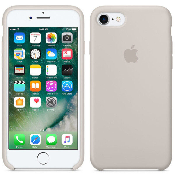 

Чехол силиконовый оригинальный для iPhone 7 /8 Stone Grey (24013)