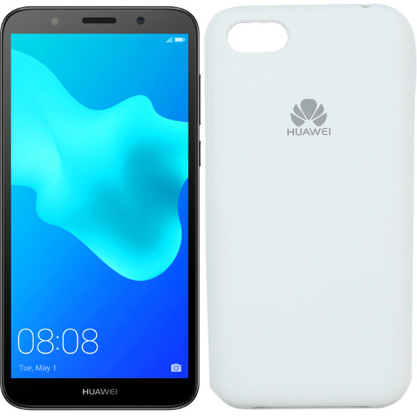 

Чехол силиконовый оригинальный для Huawei Y5 2018 Белый (27621)