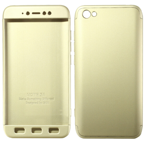 

Накладка пластиковая LikGus 360 градусов для Xiaomi Redmi Note 5A / Redmi Y1 Lite (Золотой) (21385)