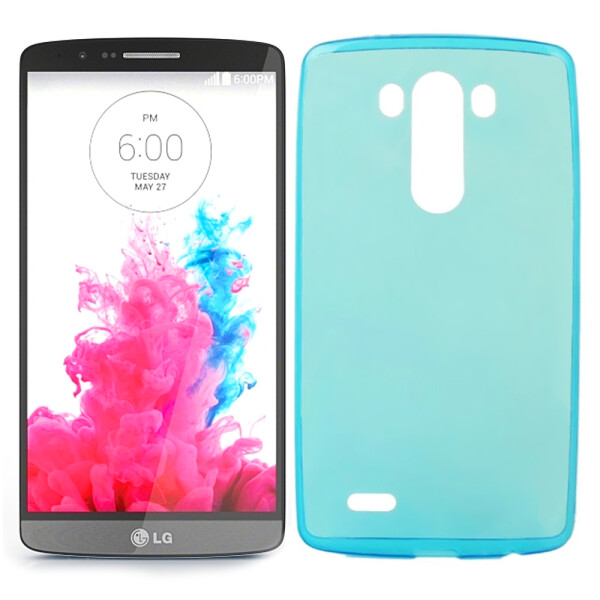

Чехол силиконовый оригинальный для LG G3/D855 Blue (3058)