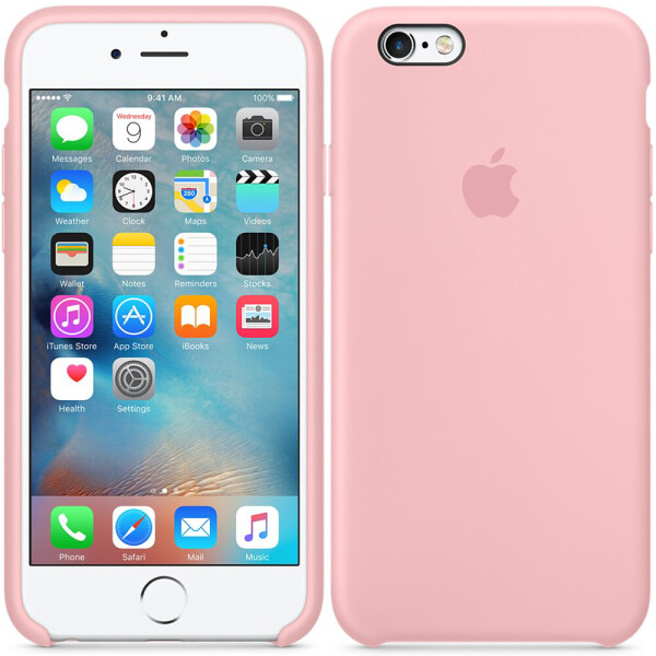 

Чехол силиконовый оригинальный для iPhone 6/6s Розовый (17161)