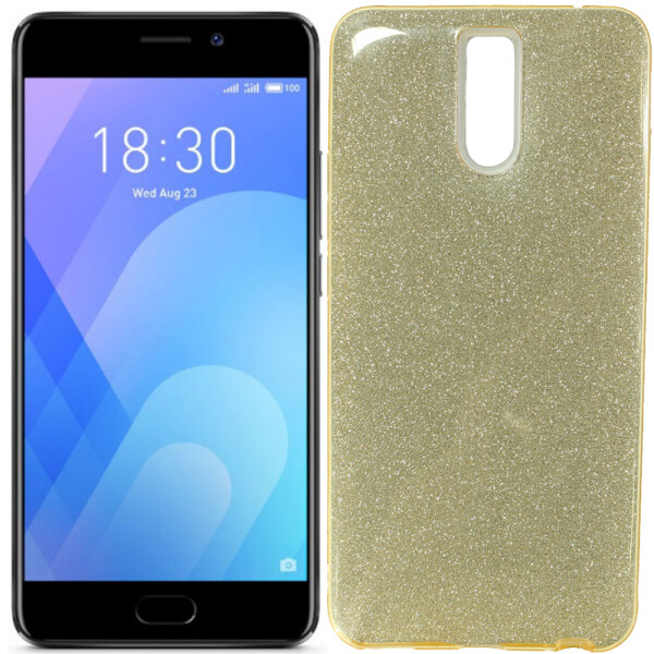 

Чехол силиконовый 3in1 Блёстки для Meizu M6 Note Gold (19800)