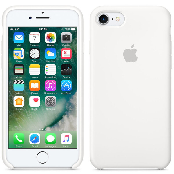 

Чехол силиконовый оригинальный для iPhone 7 /8 White (24014)
