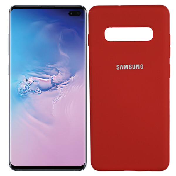 

Чехол силиконовый оригинальный для Samsung G975 Galaxy S10 Plus Красный FULL (26010)