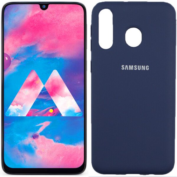 

Чехол силиконовый оригинальный для Samsung M305 Galaxy M30 Синий FULL (26425)