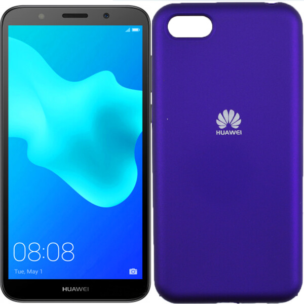 

Чехол силиконовый оригинальный для Huawei Y5 2018 Фиолетовый FULL (26596)