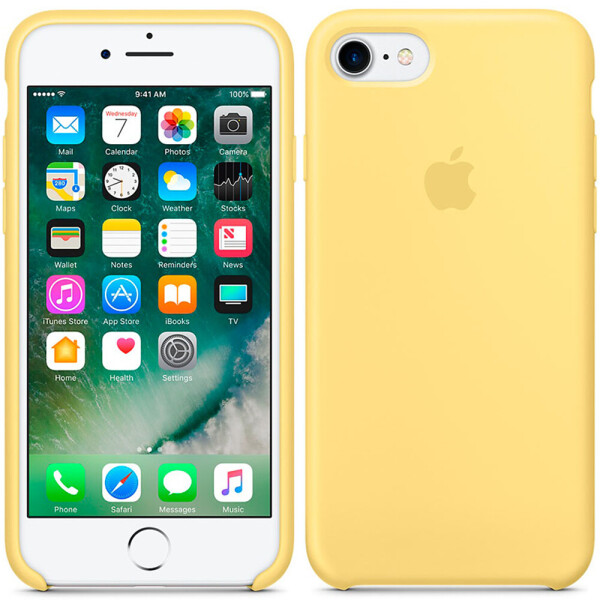 

Чехол силиконовый оригинальный для iPhone 7/8 Желтый (17178)