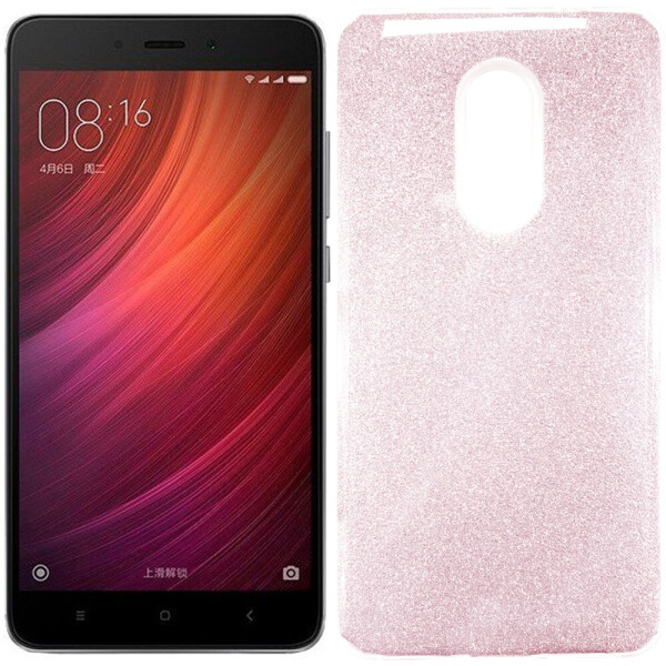 

Чехол силиконовый 3in1 Блёстки для Xiaomi RedMi Note 4x Pink (18741)