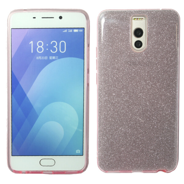 

Чехол силиконовый 3in1 Блёстки для Meizu M6 Note Pink (19802)