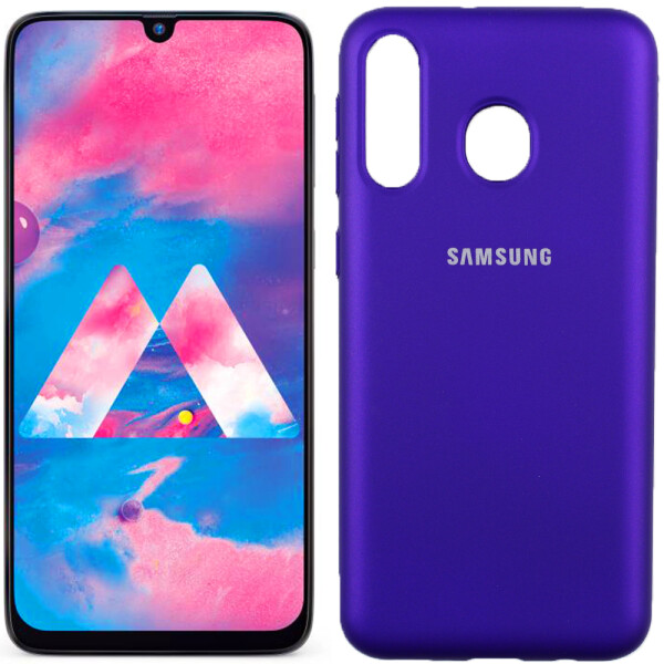 

Чехол силиконовый оригинальный для Samsung M305 Galaxy M30 Фиолетовый FULL (26424)