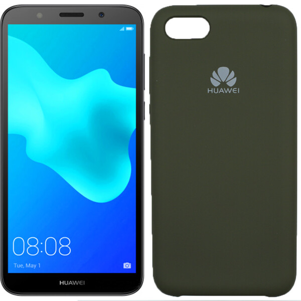 

Чехол силиконовый оригинальный для Huawei Y5 2018 Оливковый (27620)