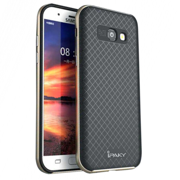

Накладка iPaky Carbon TPU + Bumper для Samsung A720 (A7-2017) Gold (19055)