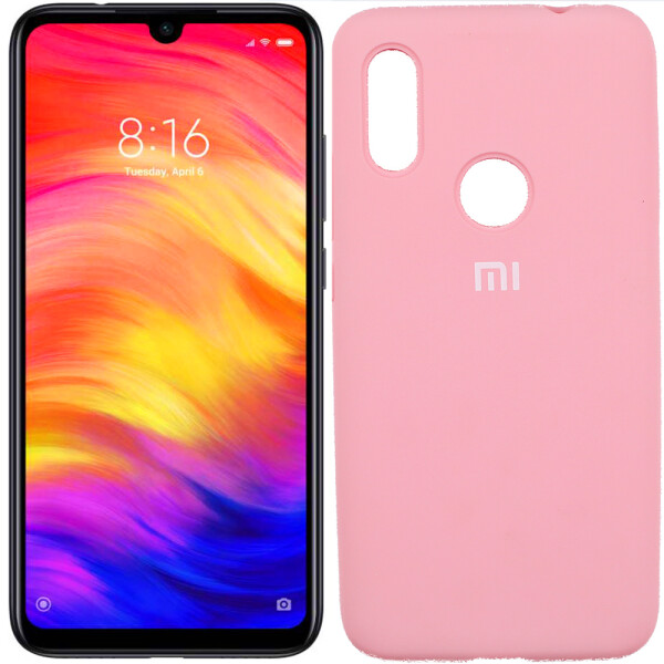 

Чехол силиконовый оригинальный для Xiaomi Redmi 7 Розовый FULL (26373)