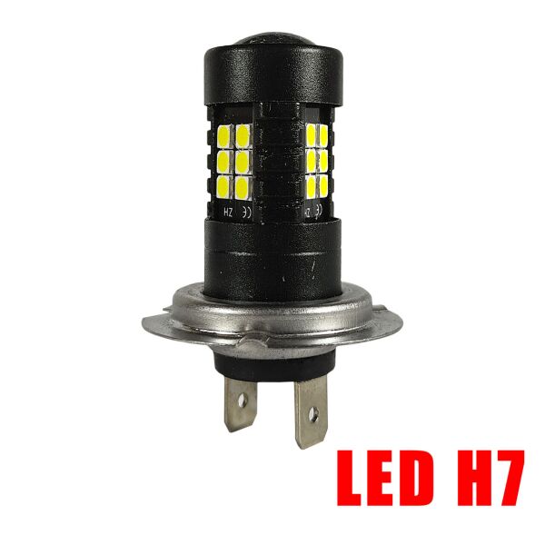 Акція на Противотуманные LED (лэд) лампа Н7. Светодиодная лампа 21 диод CREE, SMD 3030. \ 12-24V від Allo UA