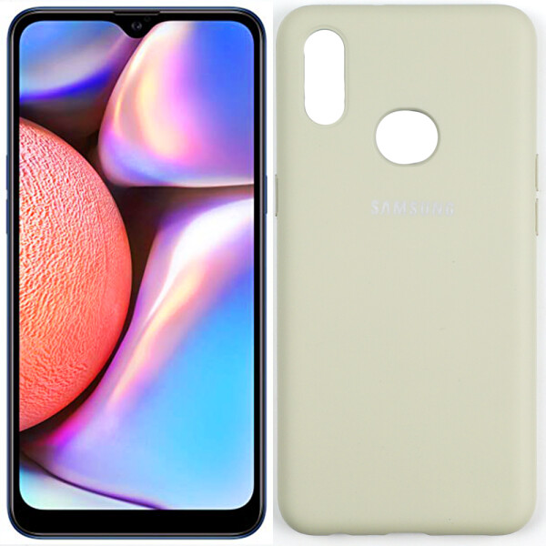 

Чехол силиконовый оригинальный для Samsung A107 Galaxy A10s 2019 Серый FULL (27740)