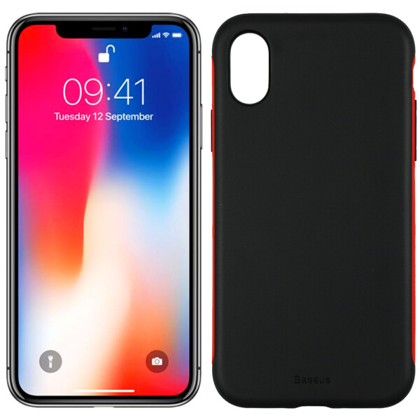 

Чехол Baseus Bumper Case для iPhone X Red (BM09) (22027)