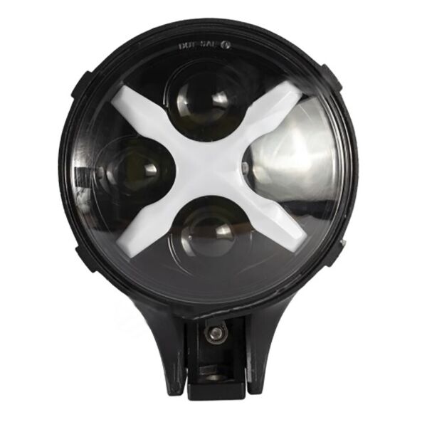 

Фара LED круглая 60W 6000К (4 диода х 15W) + Х-DRL(chip CREE)(19.4 см х 12.1 х 15 см)(ближний + супер дальний)