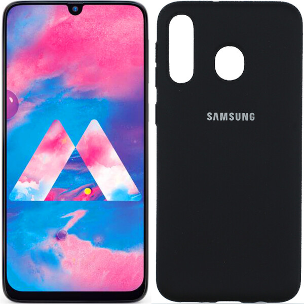 

Чехол силиконовый оригинальный для Samsung M305 Galaxy M30 Чёрный FULL (26423)