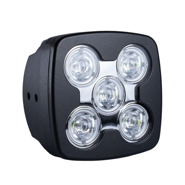 

Фара LED квадратная 50W (5 диодов х 10W) 95 мм толщина (тяжелая техника)