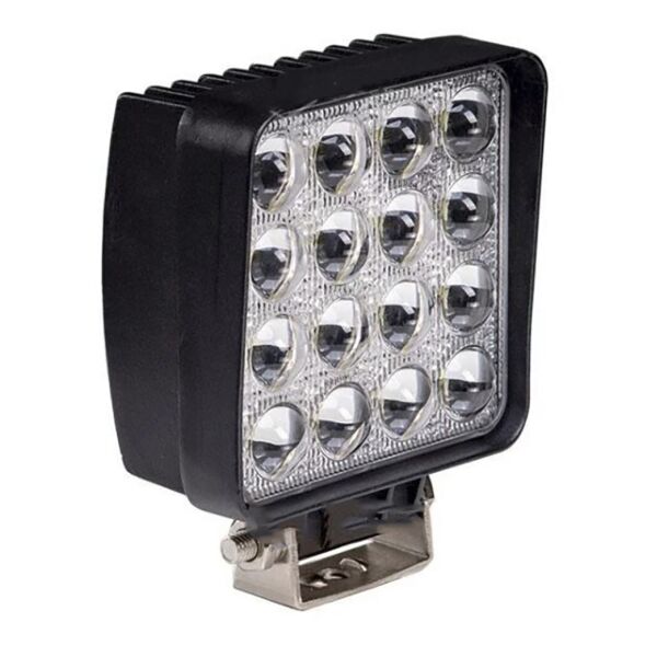 

Фара LED квадратная 48W (широкий луч) 3D линза