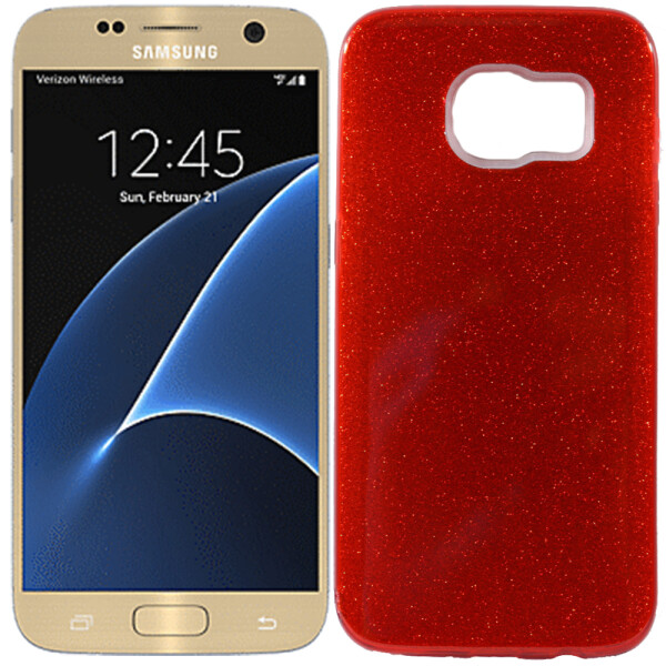 

Чехол силиконовый 3in1 Блёстки для Samsung G930 Galaxy S7 Red (15178)