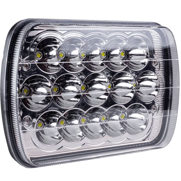 

Фара LED прямоугольная 45W(15 диодов)(ближн. + дальний)(198х140х69)+ крепление