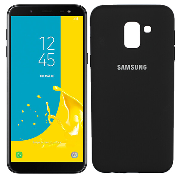 

Чехол силиконовый оригинальный для Samsung J6 2018 Чёрный FULL (26002)