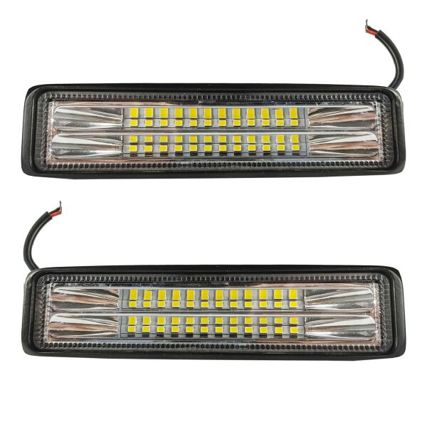 

Универсальные Светодиодная LED фары 2шт БЛИЖНЕГО света на 24 диода. 20W. LKT-YZ 010.