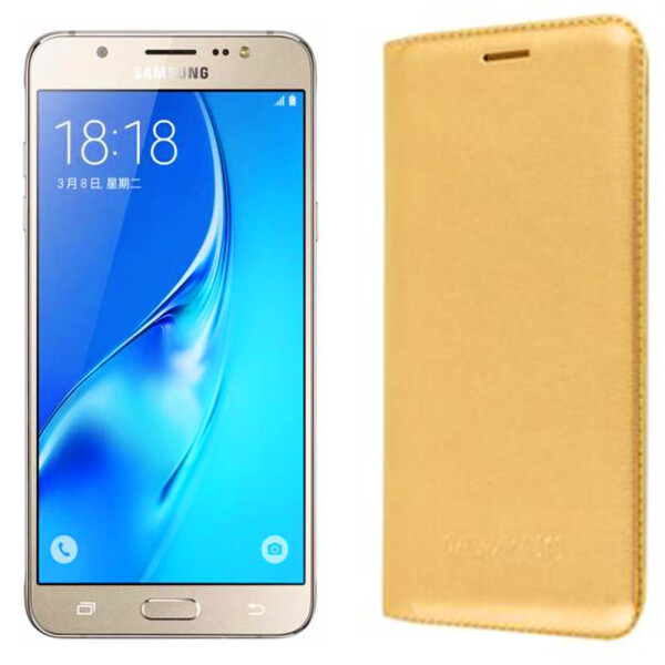

Чехол книжка для Samsung A510 (A5-2016) Gold (8319)