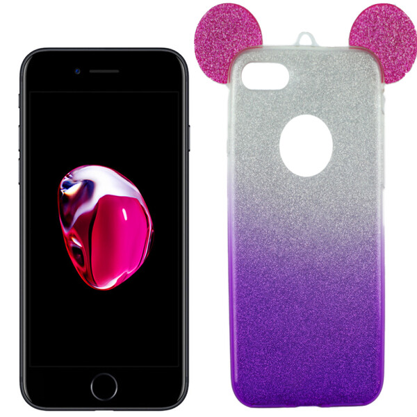 

Чехол Mickey TPU Case с блестками для iPhone 7 (15371)