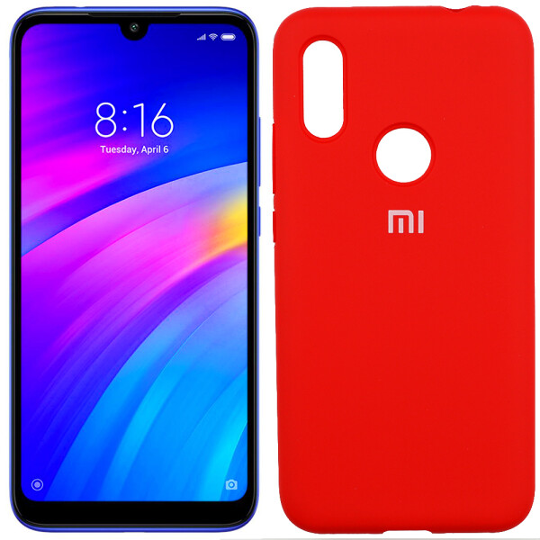 

Чехол силиконовый оригинальный для Xiaomi Redmi 7 Красный (26482)