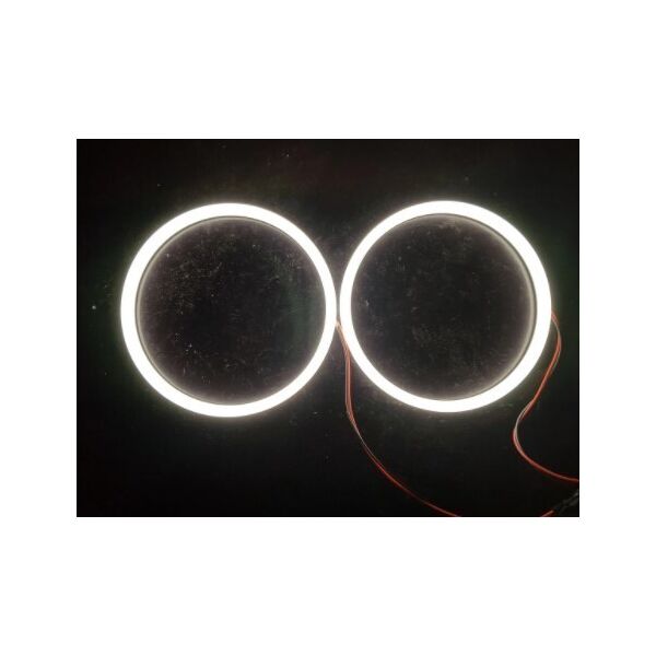 Акція на Светодиодные LED кольца ДХО ангельские глазки COB Ø 90мм , ваз , лада , ланос , bmw БЕЛЫЕ від Allo UA