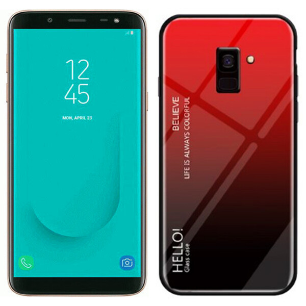 

Чехол TPU Gradient HELLO Glass для Samsung J600 Красный (26906)
