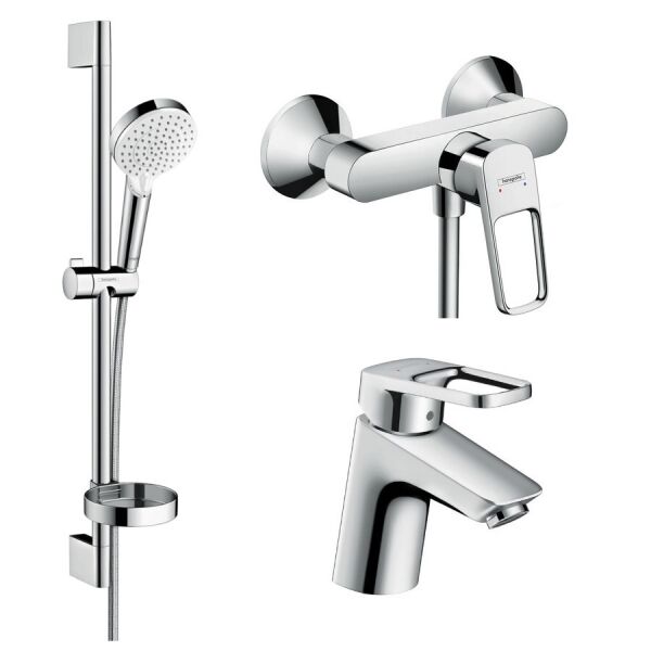 

Набор смесителей Hansgrohe Logis Loop 70 1052019 (71150000+71247000+26553400) хром