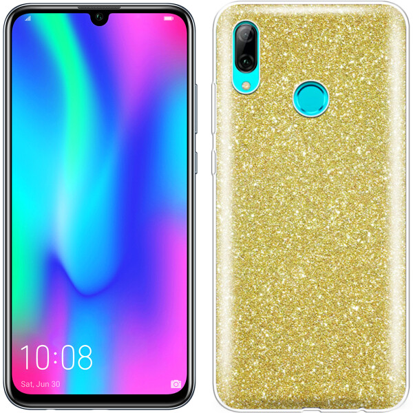 

Чехол силиконовый 3in1 Блёстки для Huawei P Smart 2019 Gold (26776)
