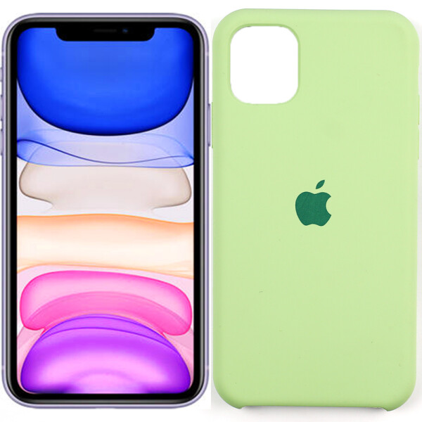 

Оригинальный силиконовый чехол для iPhone 11 Pro Max Зеленый (28518)