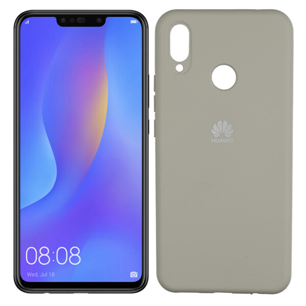 

Чехол силиконовый оригинальный для Huawei P Smart Plus Серый FULL (26069)