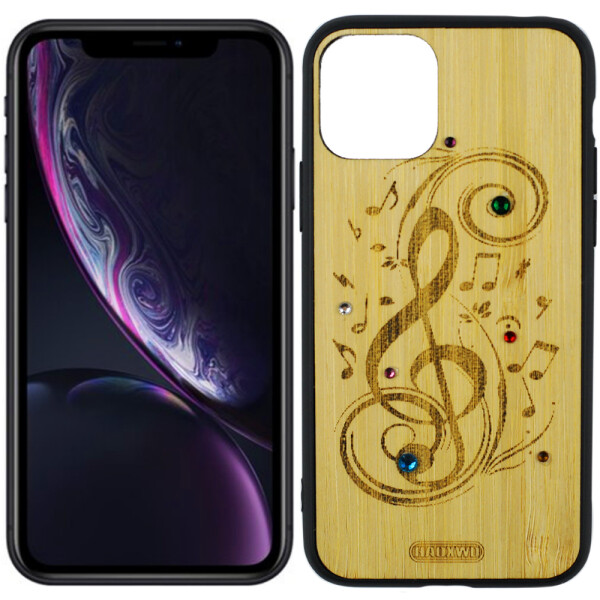 

Чехол Bamboo Wooden Case with Diamonds для iPhone 11 5.8`` Мелодия (27113)