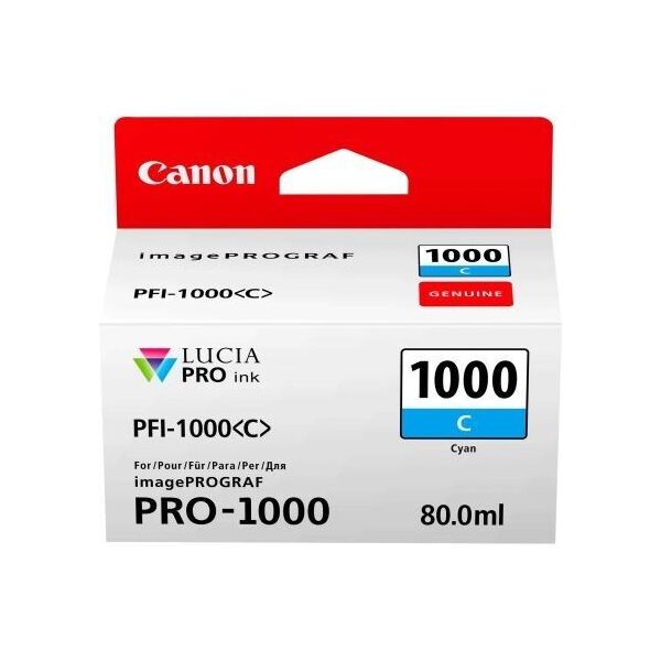 

Картридж Canon PFI-1000 C Cyan (6623556)