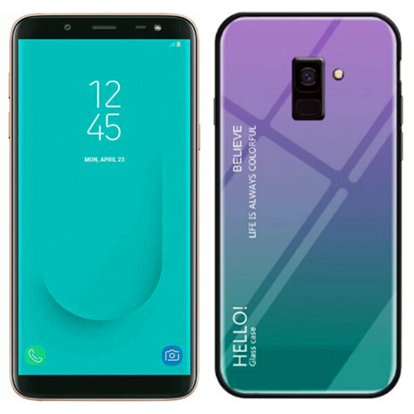 

Чехол TPU Gradient HELLO Glass для Samsung J600 Голубой (26907)