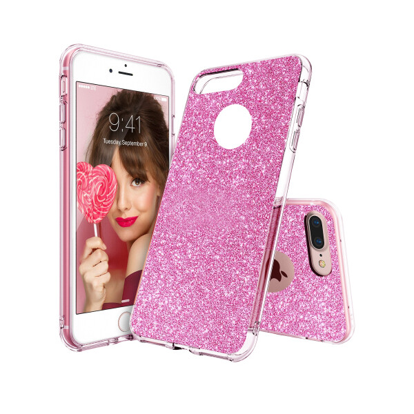 

Чехол Remax Glitter Silicone Case для iPhone 7 Plus Розовый (12495)