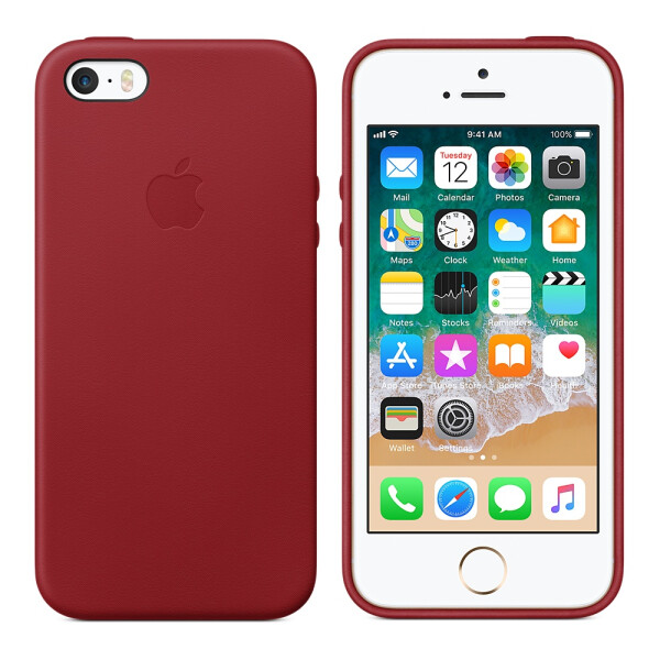 

Чехол силиконовый оригинальный для iPhone 5/5s/SE Вишневый (18638)