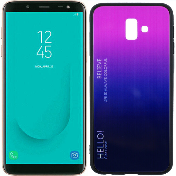 

Чехол TPU Gradient HELLO Glass для Samsung J6 Plus Розовый (26911)