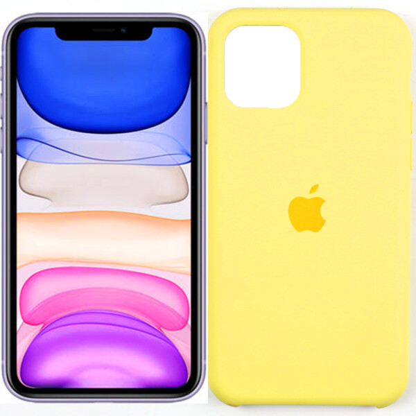 

Чехол силиконовый оригинальный для iPhone 11 Pro Светло Желтый (27438)