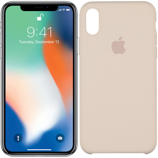 

Чехол силиконовый оригинальный для iPhone X Pink Sand (23969)