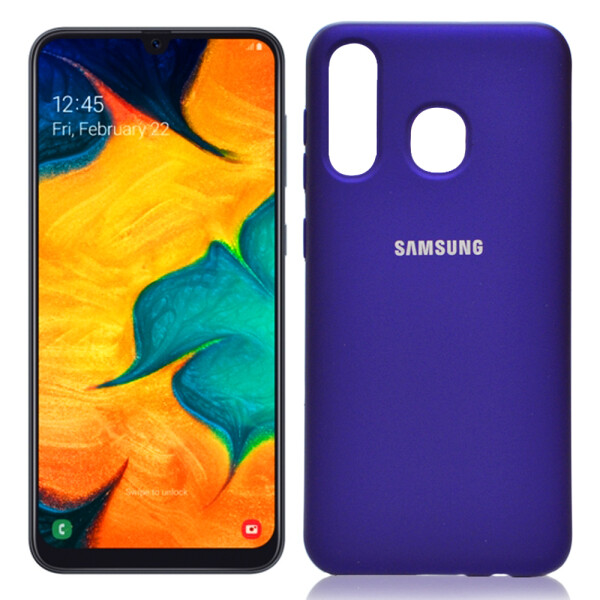 

Чехол силиконовый оригинальный для Samsung A50 2019 Фиолетовый FULL (26361)