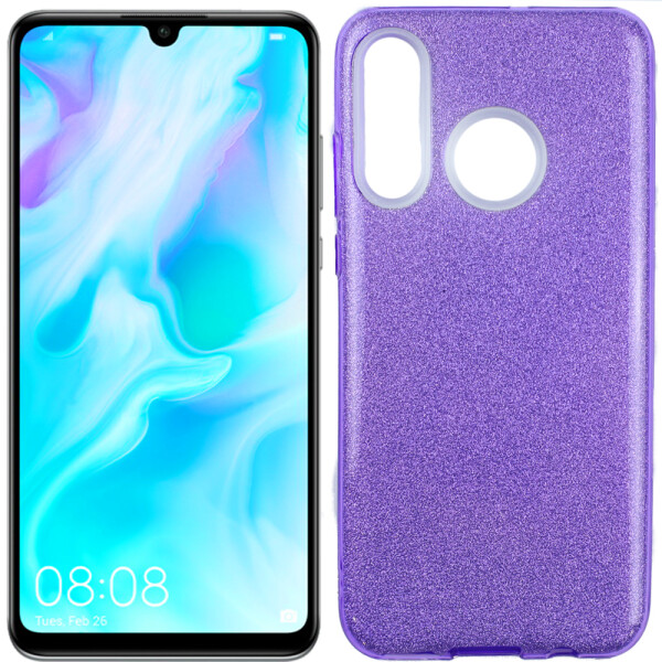 

Чехол силиконовый 3in1 Блёстки для Huawei P30 Lite Violet (26788)