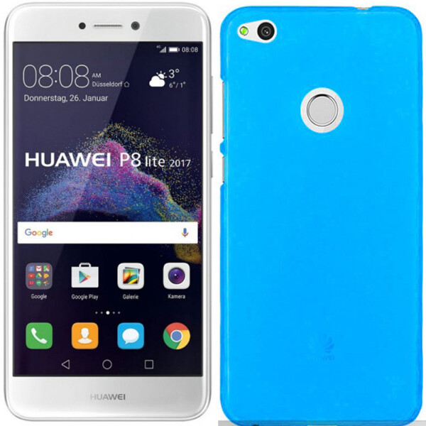

Чехол силиконовый оригинальный для Huawei P8 Lite (2017) Blue (15160)